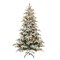 CC Christmas Decor Pre-lit Full Artificial Flocked Aspen Fir Christmas Tree - 7.5’ - LED Lights